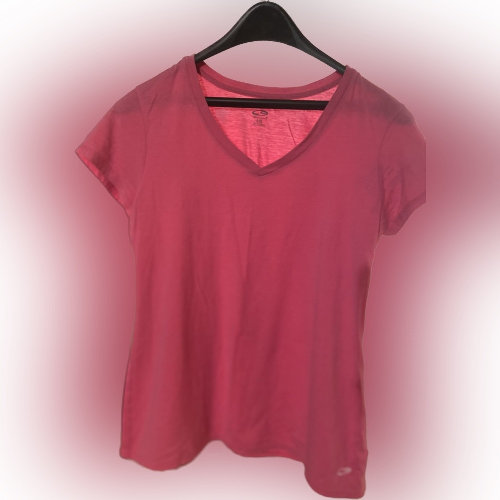 Champion pink active large t shirt